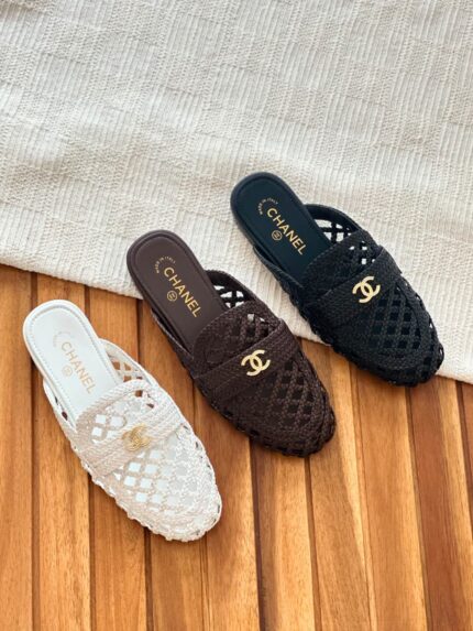 Chanel Woven Mule