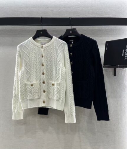 Chanel Cable-Knit Cardigan
