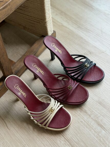 Chanel Kitten Heel Mules