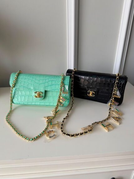 Chanel Croco-Embossed Flap Bags