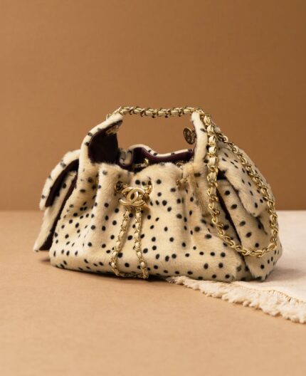 Chanel  Polka Dot Fur Bag