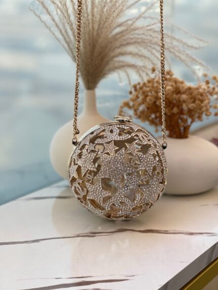Chanel Crystal Sphere Minaudière Bag