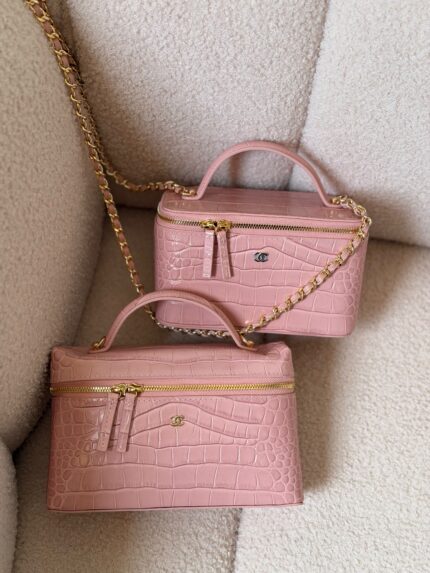 Chanel Croc-Embossed Vanity Bags
