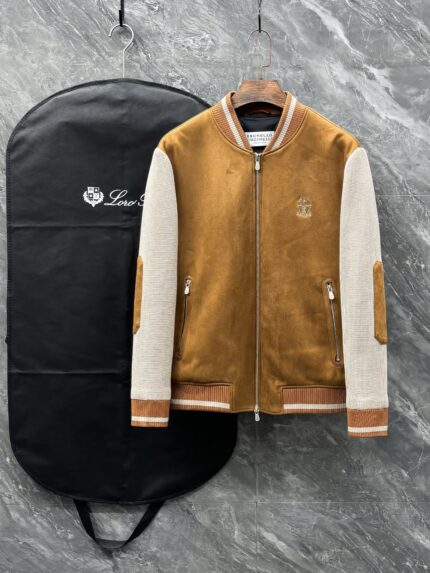 Brunello Cucinelli Knit Bomber Jacket