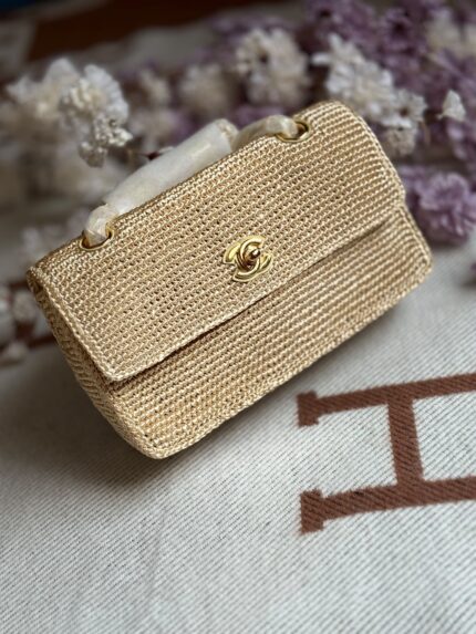 Chanel Raffia Flap Bag