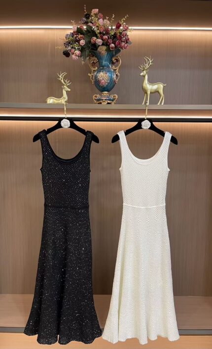 MAJE Sleeveless Knit Maxi Dresses