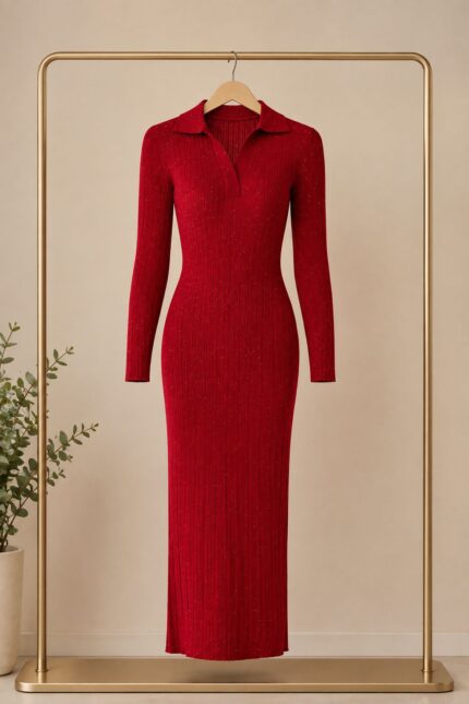 Sandro Knit Maxi Dress