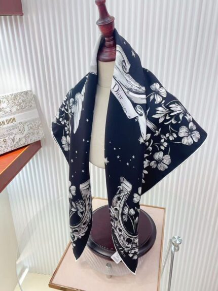 Christian Dior Lucky Charms Square Scarfs