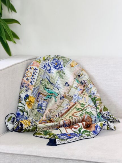 Louis Vuitton Floral Silk Scarfs