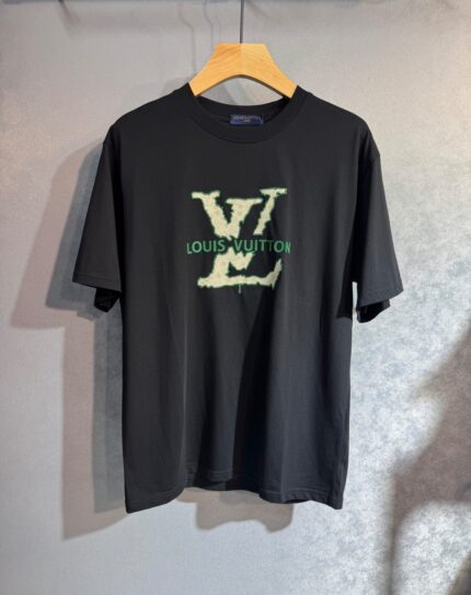 Louis Vuitton Oversized LV Logo Cotton T-Shirts