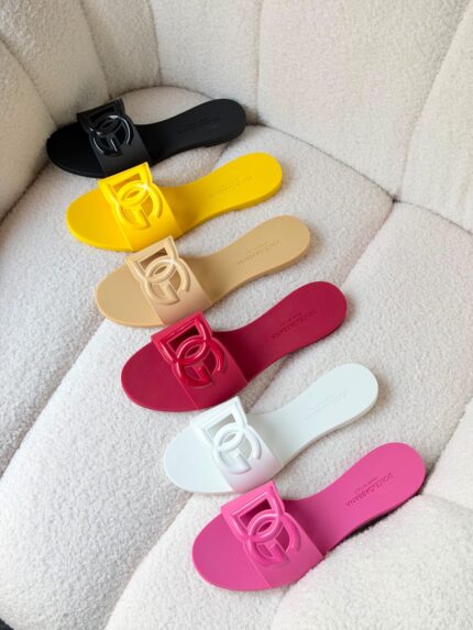 Dolce & Gabbana DG Logo Flat Pool Slides