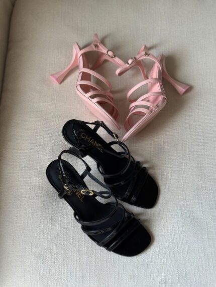 Chanel Strappy Patent Heels