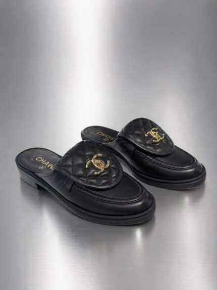 Chanel Quilted Loafer Mules