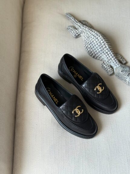 Chanel Quilted CC Loafers