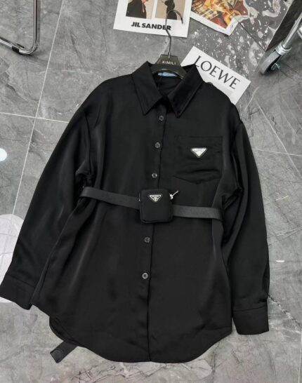 Prada Re-Nylon Shirt with Detachable Belt Bag