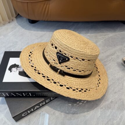 Prada Raffia Straw Bucket Hats