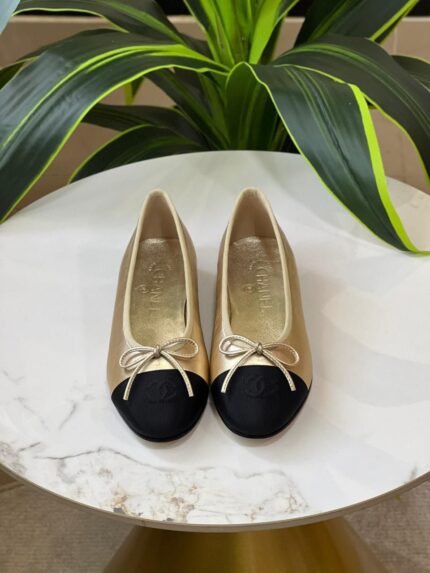 Chanel Classic Two-Tone Ballerina Flats