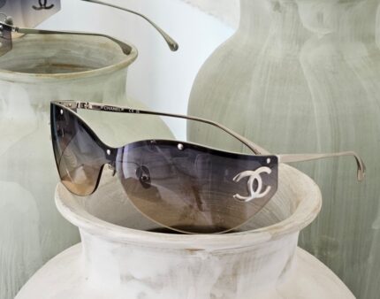 Chanel Rimless Butterfly Shield Sunglasses