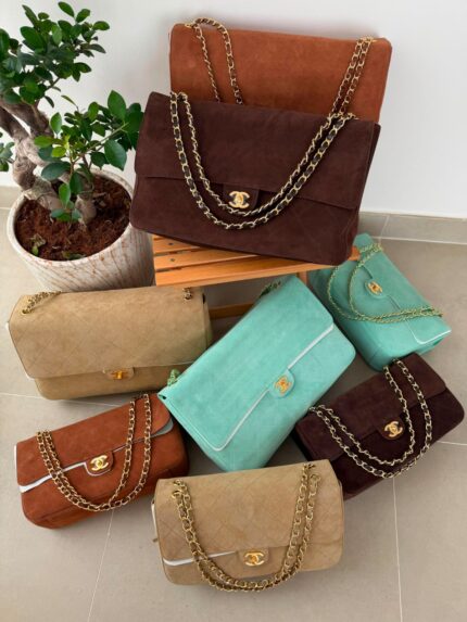 Chanel Suede Flap Bags