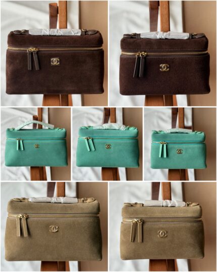 Chanel Suede Vanity Top Handle Bags
