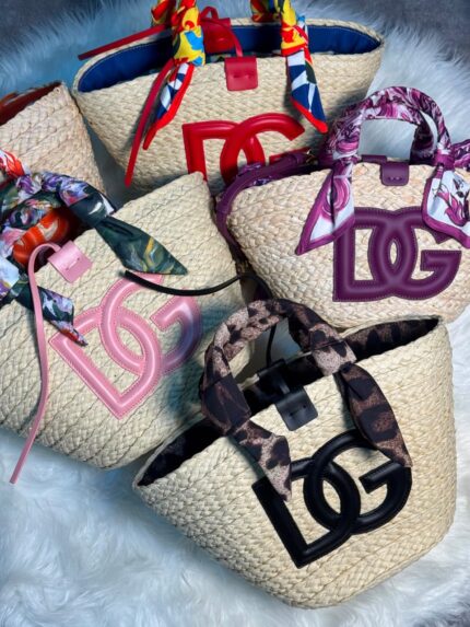 Dolce & Gabbana Raffia Tote Bags
