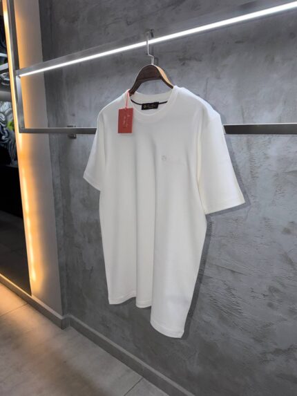 Loro Piana Embroidered Logo Cotton T-Shirts
