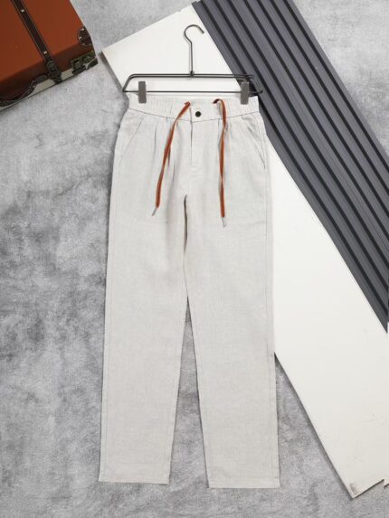 Loro Piana Linen Drawstring Trousers