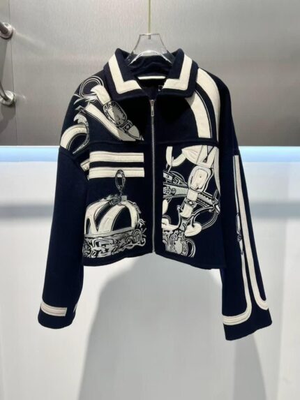 Hermes Cropped Zip Jacket