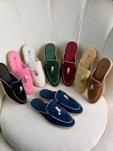 Loro Piana Babouche Charms Walk Loafer Mules