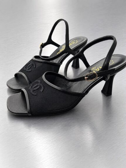 Chanel Slingback Heeled Sandals