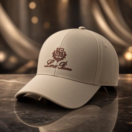 Loro Piana Embroidered Logo Baseball Caps