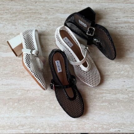 Alaia Mesh Mary Jane Pumps