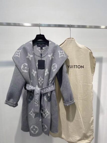 Louis Vuitton Monogram Hooded Wrap Coats