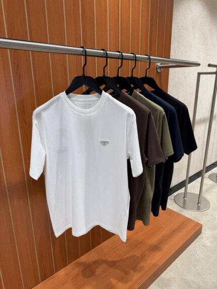 Prada Triangle Logo T-Shirts