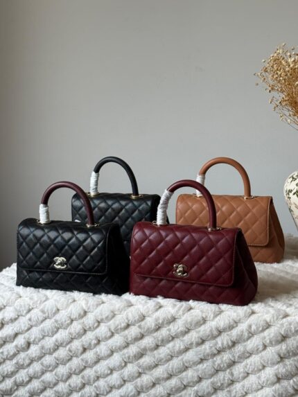 Chanel Coco Handle Small Quilted Top Handle Bags
