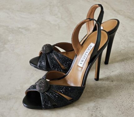 Aquazzura Sunshine Disco Heel Slingback Sandal