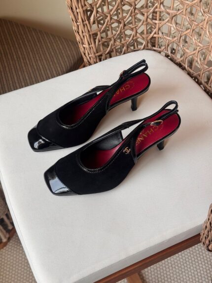 Chanel Cap-Toe Slingback Pumps