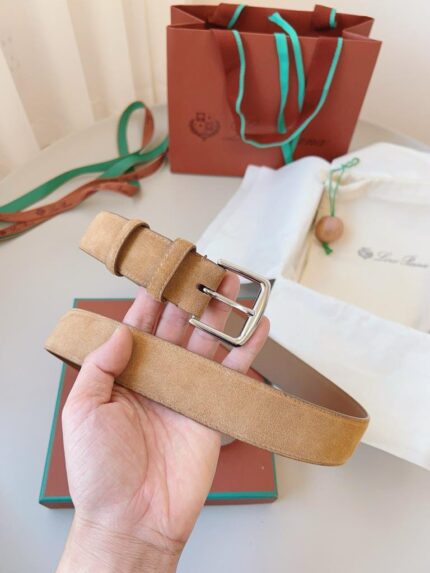 Loro Piana Suede Leather Belts