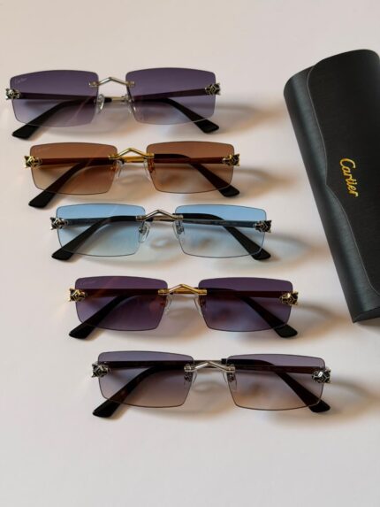 Cartier Rimless Rectangle Sunglasses