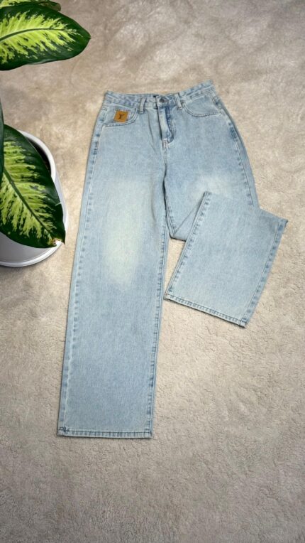 Louis Vuitton Wide-Leg Denim Jeans