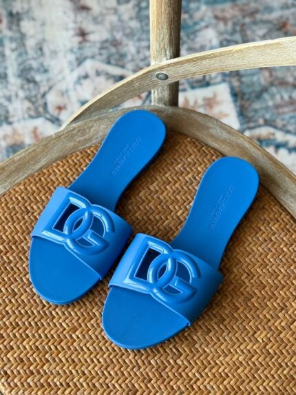 Dolce & Gabbana DG logo Jelly Slide Sandals