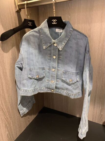 Celine Denim Cropped Jacket