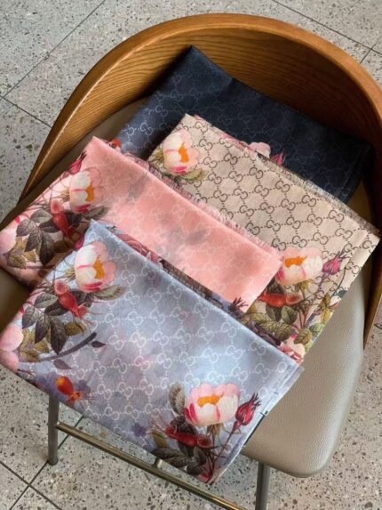 Gucci floral GG scarfs