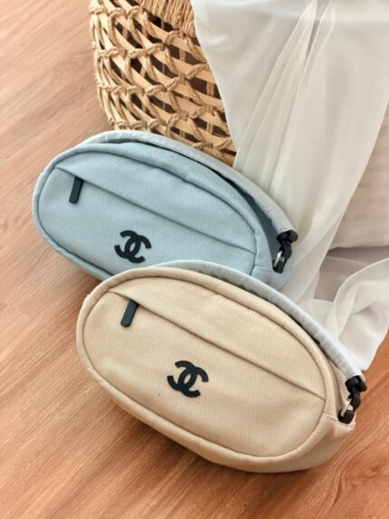 Chanel Oval Canvas Belt Bag