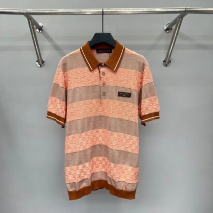 Louis Vuitton Damier Stripe Knit Polo