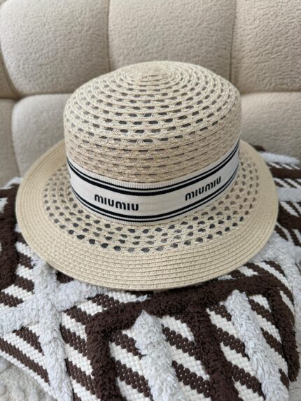 Miu Miu Raffia Bucket Hats