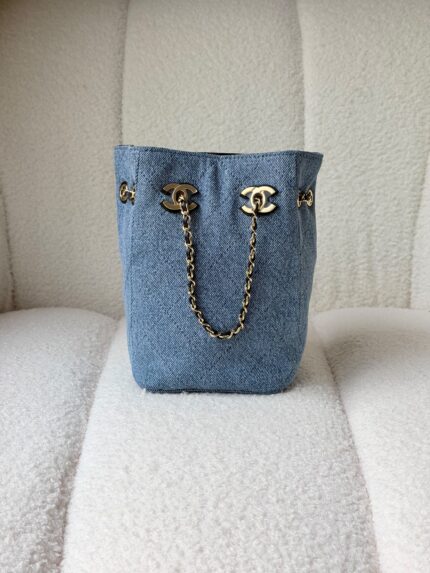 Chanel Denim Bucket Bag