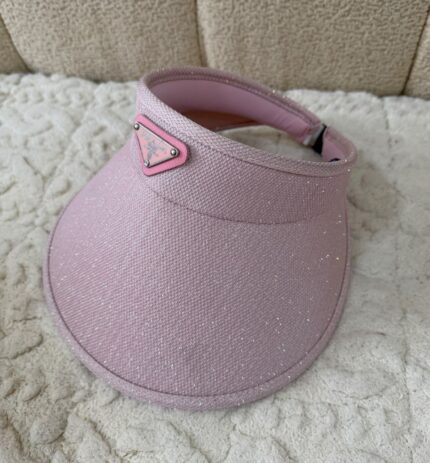 Prada Glitter Mesh Visor