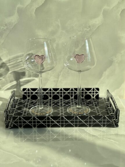 Christian Dior Heart Wing Glass Set