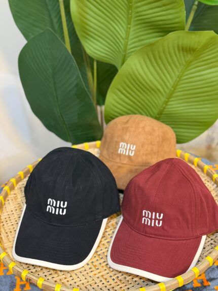 Miu Miu Logo Baseball Caps